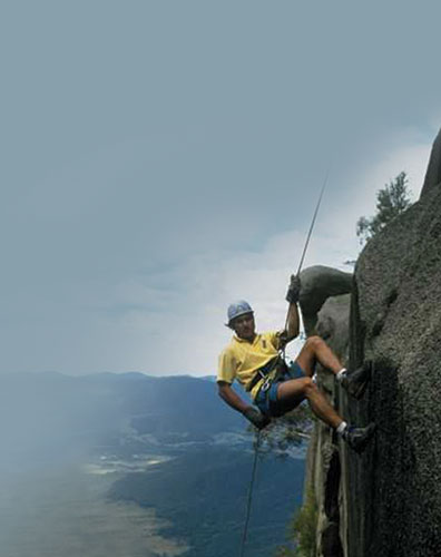 Signet Alpiniste courageux